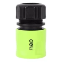 Ταχυσύνδεσμος Για Λάστιχο Deli Dl8793 Με Water Stop, 1/2", Πράσινος