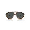 Emporio Armani EA4242U 621287 Men's Aviator Sunglasses - Brown Frame, Grey Lenses (56/14/145 mm)