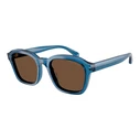 Emporio Armani Men's Sunglasses EA4245U 624787 - Blue Acetate Frame, Brown/Grey Lenses (54/21/145 mm)