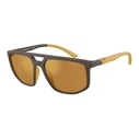 Emporio Armani Men's Sunglasses EA4248U 62586H (58/18/145 mm) Brown Acetate Frame - Category 3 100% UV