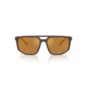 Emporio Armani Men's Sunglasses EA4248U 62586H (58/18/145 mm) Brown Acetate Frame - Category 3 100% UV
