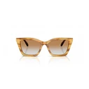 Emporio Armani Women's Sunglasses EA4250U 62692Q - Multicolor Acetate Frame, Brown Lenses, 54/16/140 mm
