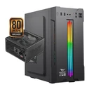 ALCATROZ Κουτί Υπολογιστή Azzura Millenia Eco Pro II RGB Black με PSU