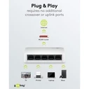 Goobay Gigabit Ethernet Switch 5 Θυρών 64563 - Λευκό
