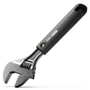 Deli Adjustable Carbon Steel Wrench 8 inch Black