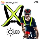 Γιλέκο Ασφαλείας Ποδηλασίας Easypix FULL SPECTRUM LED STREETGLOW L/XL