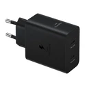 Samsung Dual 50W USB-C Power Adapter with USB-C to USB-C Cable (EP-T5020X) Black
