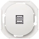 Πρίζα USB EON E6161.0 2xUSB 2,1A 5V, without cover frame EON, white