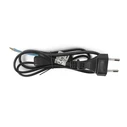 Entac Rewireable Cable 2G0.75 with ON/OFF Switch Black 1m