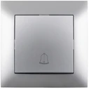 Διακόπτης Entac Arnold Recessed doorbell switch Silver