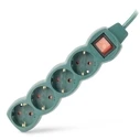 Entac Power Strip 4 Outlet with Switch S1 3G1.5 Green 3m