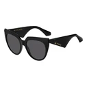 Etro Women's Sunglasses ETRO0003/S 807 — Black Acetate Frame, Grey Lenses, 55/19/145 mm