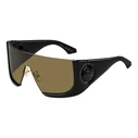 Etro ETROMACARON80 Women's Sunglasses (Black frame, Black lenses, Golden temples)