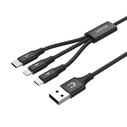 Καλώδιo USB UNITEK C14049BK 1.2 m 2.0 C Micro-B/Lightning Black