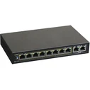 Network Switch PULSAR S108 Fast Ethernet (10/100) Black (PoE)