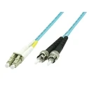 Microconnect Fiber Optic Patch Cable LC/UPC - ST/UPC 1 m Turquoise LSZH (50/125 µm, Multimode, Simplex)