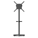 BRATECK FS38-44TWE Βάση Τηλεόρασης Δαπέδου 32-65", έως 50kg, Μαύρη