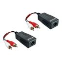 Αντάπτορας Folksafe Audio Extender Fs-2001Aa Σε Rj45, Rca Σε Rca, Έως 1000M