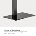 SBOX FS-306 Floor Fixed TV Mount Stand up to 75" (37–75 inches), 40 kg, Black