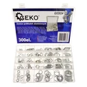 Geko Σετ Αλουμινένιες Ροδέλες G02824, Διάφορα Μεγέθη, 300τμχ