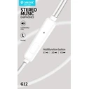 Handsfree Ακουστικά Celebrat G12, 3.5Mm Σύνδεση, Φ14.2Mm, 1.2M, Μαύρο