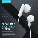 Handsfree Ακουστικά Celebrat με Μικρόφωνο G23, 3.5mm, 1.2m, λευκά