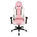 Gaming Chair Gembird PVC Leather White Pink