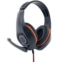Gaming Headset Gembird Gaming With VOLUME CONTROL PC/PS4 ORANGE-Black