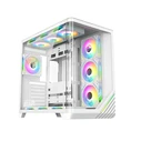 ARMAGGEDDON Κουτί Υπολογιστή Full ATX Dual Chamber Aquaron X Curve Giga 10 White
