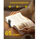 GLOCUSENT LED φακός διαβάσματος GLCSNTA2601, επαναφορτιζόμενος, έως 65lm, γκρι