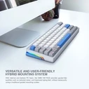 Gaming Πληκτρολόγιο Armaggeddon Trimode Mech Rgb Linear 63Keys Gmk-100 Winter