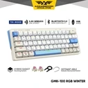 Gaming Πληκτρολόγιο Armaggeddon Trimode Mech Rgb Linear 63Keys Gmk-100 Winter