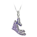 Γυναικείο Charm Glamour Gs2-19 (4cm) από Ασήμι Purple