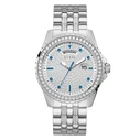 Γυναικείο Ρολόι Guess Gw0218G1 (44mm) Μεταλλικό Μπρασελέ Ασημί