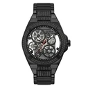 Ανδρικό Ρολόι Guess Gw0323G3 (45mm) Μεταλλικό Μπρασελέ Μαύρο