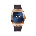Ρολόι Guess Gw0386G2 (43mm) Καουτσούκ Λουράκι Καφέ