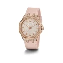 Γυναικείο Ρολόι Guess Gw0408L3 (39mm) Δερμάτινο Λουράκι Ροζ