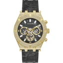 Ανδρικό Ρολόι Guess Gw0418G2 (44 mm) Καουτσούκ Λουράκι Μαύρο