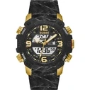 Ανδρικό Ρολόι Guess Gw0421G2 (50mm) Καουτσούκ Λουράκι Μαύρο
