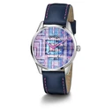 Γυναικείο Ρολόι Guess Gw0480L1 (36mm) Δερμάτινο Λουράκι Μπλε