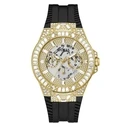 Ανδρικό Ρολόι Guess Gw0498G2 (45mm) Καουτσούκ Λουράκι Μαύρο