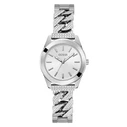 Γυναικείο Ρολόι Guess Gw0546L1 (32mm) Μεταλλικό Μπρασελέ Ασημί