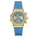 Γυναικείο Ρολόι Guess Gw0553L3 (36mm) Καουτσούκ Λουράκι Μπλε