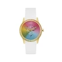 Ανδρικό Ρολόι Guess Gw0589L1 (40mm) Καουτσούκ Λουράκι Λευκό