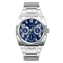 Ανδρικό Ρολόι Guess Gw0624G1 (43mm) Μεταλλικό Μπρασελέ Ασημί