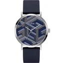 Ανδρικό Ρολόι Guess Gw0625G1 (44mm) Καουτσούκ Λουράκι Μπλε
