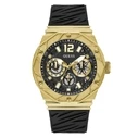 Ανδρικό Ρολόι Guess Gw0634G2 (47mm) Καουτσούκ Λουράκι Μαύρο