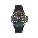 Ανδρικό Ρολόι Guess Gw0701G1 (45mm) Καουτσούκ Λουράκι Μαύρο