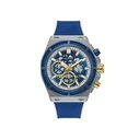 Ανδρικό Ρολόι Guess Gw0713G1 (47mm) Καουτσούκ Λουράκι Μπλε