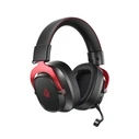 QCY Heroad VT200 Pro Tri-mode Κόκκινο Over‑Ear Gaming Headset (2.4GHz / Bluetooth 6.0 / 3.5mm)